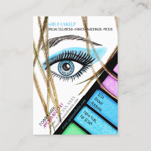 Makeup Artist Visitekaartje (Achterkant)