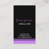 Makeup Artist Visitekaartje (Achterkant)