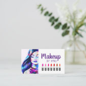 Makeup Artist Visitekaartje (Staand voorkant)