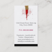 Makeup Artist Visitekaartje (Achterkant)