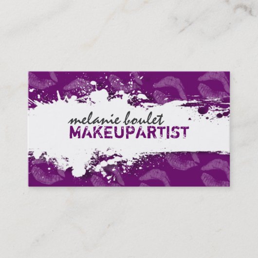 MAKEUP ARTIST VISITEKAARTJE (Voorkant)