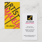 Makeup Artist Visitekaartjes (Voorkant / Achterkant)