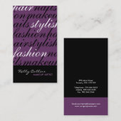 Makeup Artist Visitekaartjes (Voorkant / Achterkant)