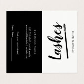 Makeup Artist Visitekaartjes (Buitenkant ongevouwen)