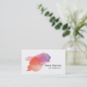 Makeup Artist - Waterverf Visitekaartje (Staand voorkant)