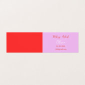 MAKEUP ARTISTE CARTE DE VISITE ROSE ET ROUGE (Extérieur déplié)