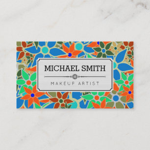 Makeup artistiek modern  Floral Pattern #18 Visitekaartje