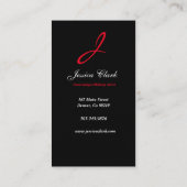 Makeup artistieke Nails Red Lips Visitekaartje (Achterkant)