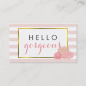 Makeup Artistische Kaarten | Hallo Prachtige dubbe Visitekaartje (Achterkant)