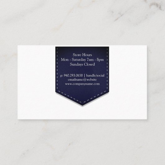 Makeup Bag | Monogram Visitekaartje (Achterkant)