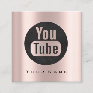 Makeup Beauty Blogger You-tuber Mode Logo Socia Vierkante Visitekaartje