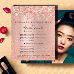 Makeup Beauty Salon Hair Roos Glitter Flyer Driver