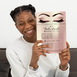 Makeup Beauty Salon Pink Glitter Flyer Blush Lash