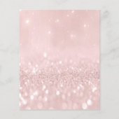 Makeup Beauty Salon Pink Glitter Flyer Grey Lashes (Achterkant)