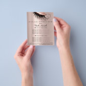 Makeup Beauty Salon Pink Glitter Flyer Spark Roos (Hand)