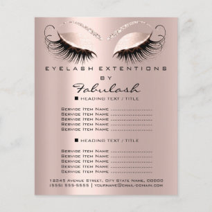 Makeup Beauty Salon Roos Glitter Flyer Eyes Driver