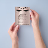 Makeup Beauty Salon Roos Glitter Flyer Lash Brows (Hand)