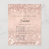 Makeup Beauty Salon Roos Glitter Flyer Prices1 (Voorkant)