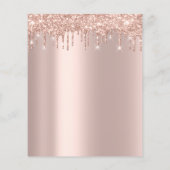 Makeup Beauty Salon Roos Glitter Flyer Spark Drive (Achterkant)