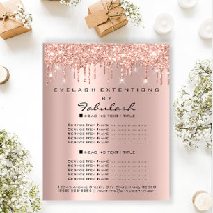 Makeup Beauty Salon Roos Glitter Flyer Spark Drive