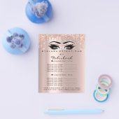 Makeup Beauty Salon Roos Glitter Flyer Spark Eyes (Enkel)