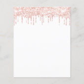 Makeup Beauty Salon Roos Glitter Flyer White Drive (Achterkant)