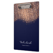 Makeup Beauty Studio Glitter Roos Gold Blue Navy Klembord (Links)