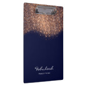 Makeup Beauty Studio Glitter Roos Gold Blue Navy Klembord (Rechts)