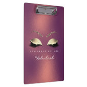 Makeup Beauty Studio Lashes Copper Bronze Luxury Klembord (Rechts)