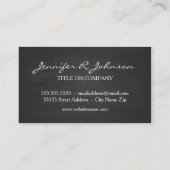 Makeup Chalkboard Black  Visitekaartje (Achterkant)