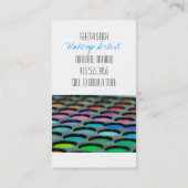 Makeup Cosmetic Artist Eyeshadows Visitekaartje (Achterkant)