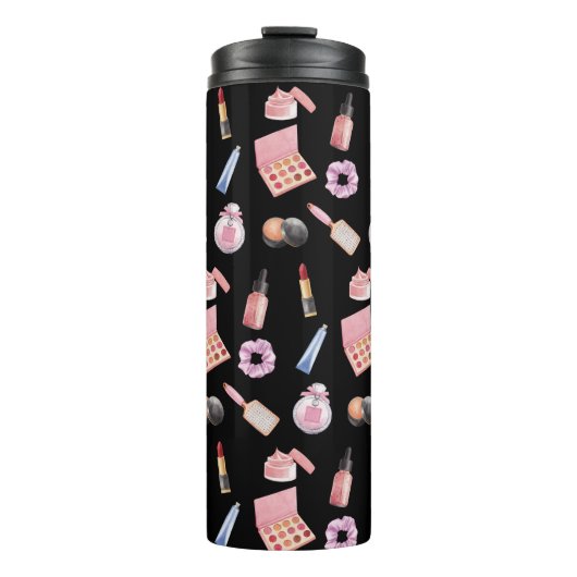 Makeup Cosmetics Beauty Pattern Cosmetology Thermosbeker (Voorkant)