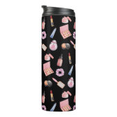 Makeup Cosmetics Beauty Pattern Cosmetology Thermosbeker (Geroteerd rechts)