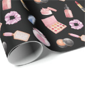 Makeup Cosmetics Pattern Cosmetology Cadeaupapier (Rol Hoek)