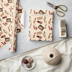 Makeup Cosmetics Pattern Cosmetology Cadeaupapier