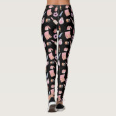 Makeup Cosmetics Pattern Trendy Cosmetology Leggi Leggings (Achterkant)