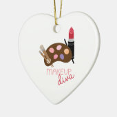 Makeup Diva Keramisch Ornament (Links)