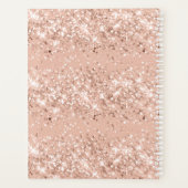 Makeup en ?Hair Monogram Blush Roos Gold Glitter  Planner (Achterkant)