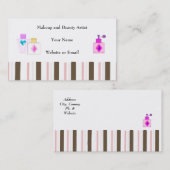 Makeup- en schoonheidsproducten visitekaartje (Voorkant / Achterkant)