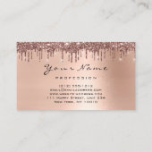 Makeup Event Planner Roos Crown Glitter Drivers Visitekaartje (Achterkant)