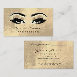 Makeup Eyebrow Eyes Lashes Appointment Card Brows Afsprakenkaartje