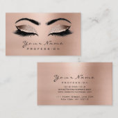 Makeup Eyebrow Eyes Lashes Glitter Roos Gold Lux Visitekaartje (Voorkant / Achterkant)