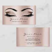 Makeup Eyebrow Eyes Lashes Glitter SPA Gold Pink Visitekaartje (Voorkant / Achterkant)