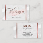 Makeup Eyebrow Eyes Lashes Rose Gold Visitekaartje (Voorkant / Achterkant)