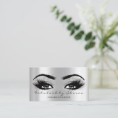 Makeup Eyebrow Lash Glitter VIP Grey Silver Spark Visitekaartje (Staand voorkant)