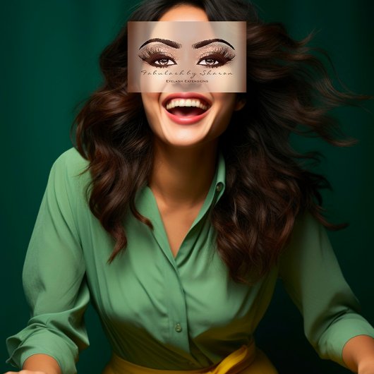 Makeup Eyebrow Lash Glitter VIP Roos Gold Spark Visitekaartje