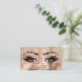 Makeup Eyebrow Lashes Glitter Drip Aftercare Visitekaartje (Staand voorkant)