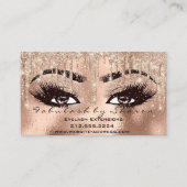 Makeup Eyebrow Lashes Glitter Drip Aftercare Visitekaartje (Voorkant)