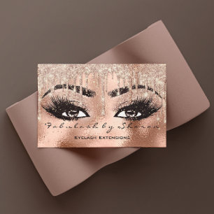 Makeup Eyebrow Lashes Glitter Drip Qr Code Visitekaartje