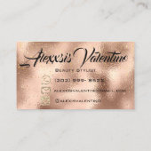 Makeup Eyebrow Lashes Glitter Drip Spark Social Visitekaartje (Achterkant)